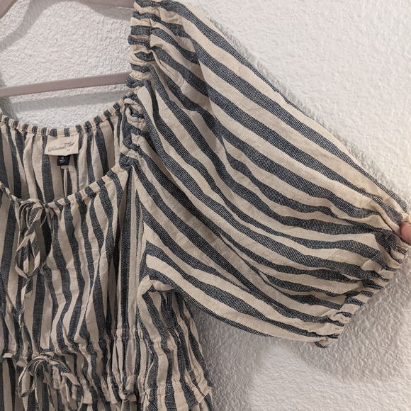 NWT Universal  Threads Cream Striped Dress XL - Picture 4 of 5